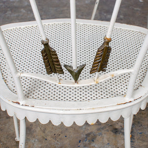 Wrought Iron Arrow Chairs by Tomaso Buzzi, Italian, Circa 1940