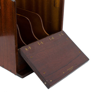 Mahogany Indexing File Box