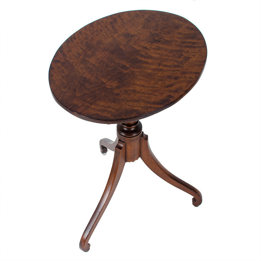 Federal Cherry Tilt-Top Candle Stand, New England C.1810
