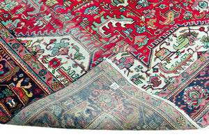 1930 Tabriz Heriz Rug - 9′4″ × 12′6″