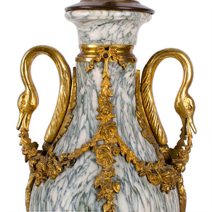 Louis XVI Marble and Ormolu Cassolette Lamp