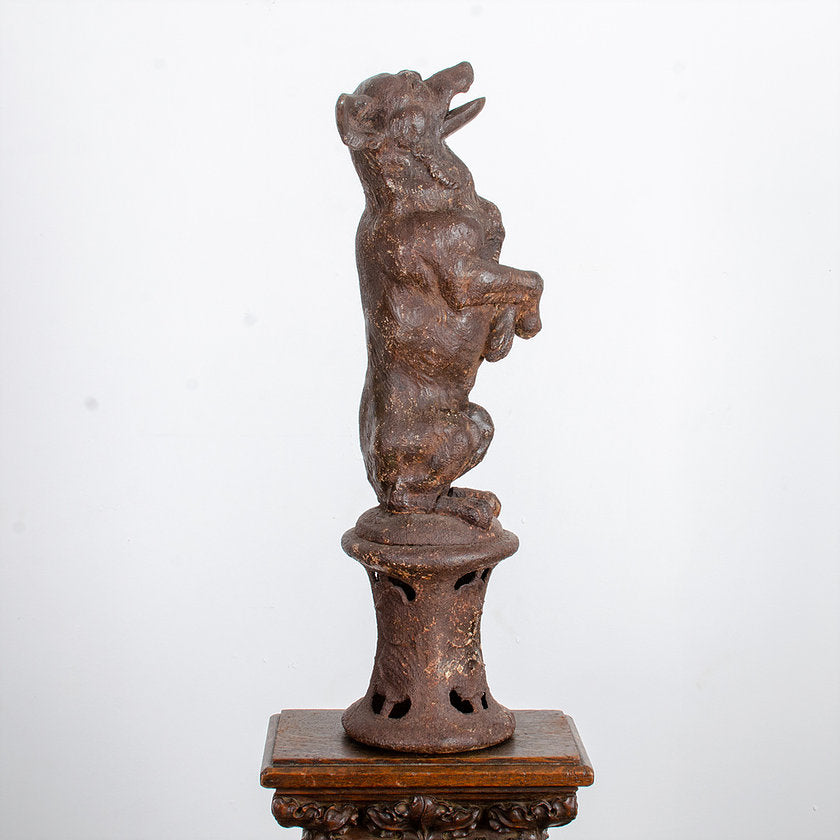 Victorian Cast Iron Begging Dog By Coalbrookdale Foundry, c.1875