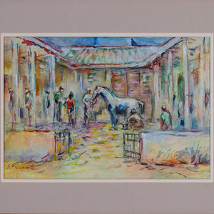 Suzanne McCullough Plowden - South Africa Watercolor Paintings - a Pair