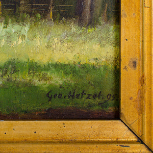 George Hetzel Landscape Oil on Board