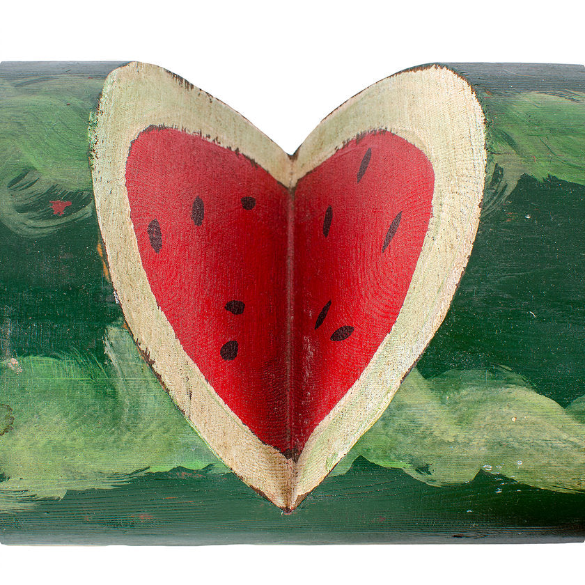 Folk Art Carved Watermelon