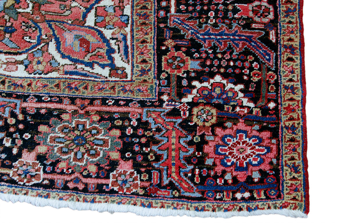 Antique Persian Heriz Rug - 9' 11" by 13' 1"