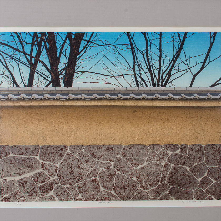 Ted Colyer “November” Woodblock Print