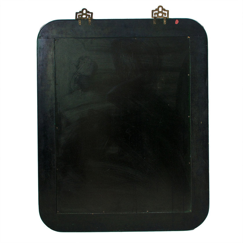 Chinoiserie Painted Leather Mirror