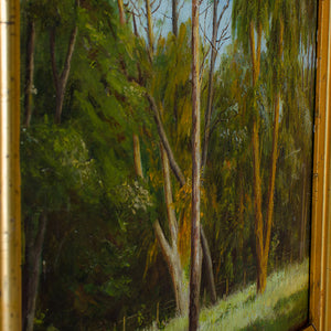 George Hetzel Landscape Oil on Board