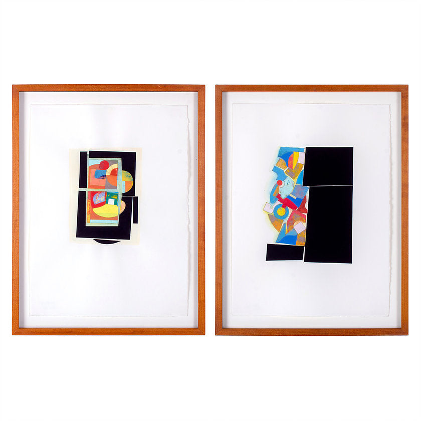Frederick Lynch Abstract Paintings - a Pair