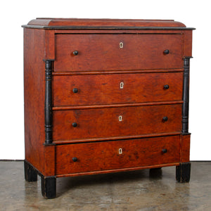 Grain-Painted Biedermeier Style Chest of Drawers c.1840