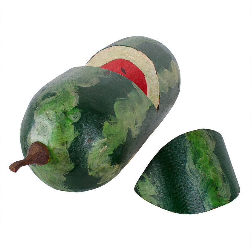 Folk Art Carved Watermelon