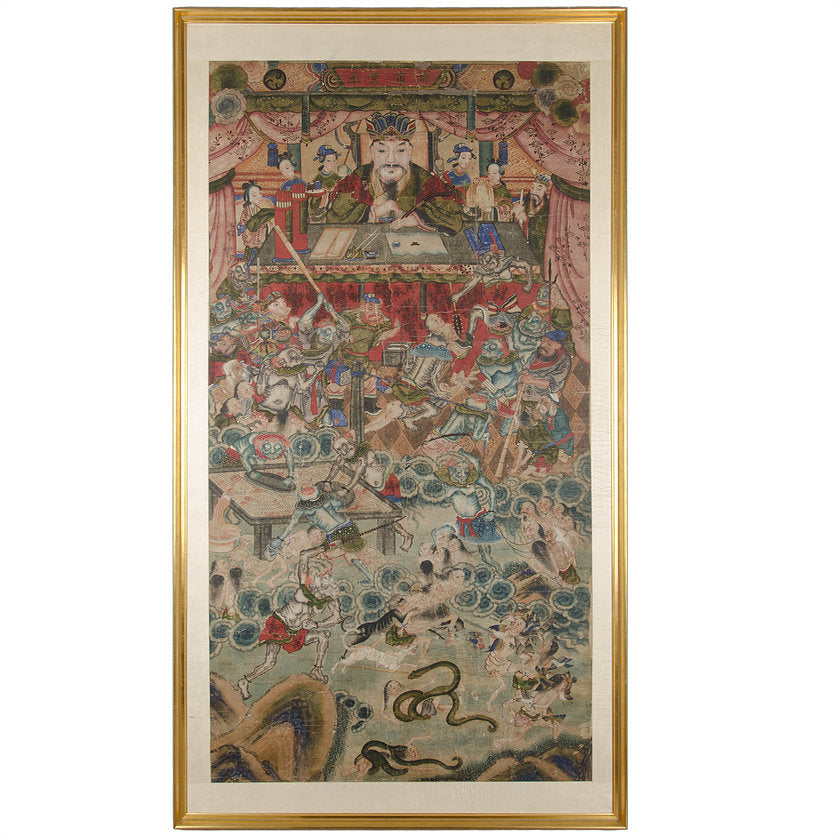 19th c. Chinese Hell Scroll - Ninth Hell