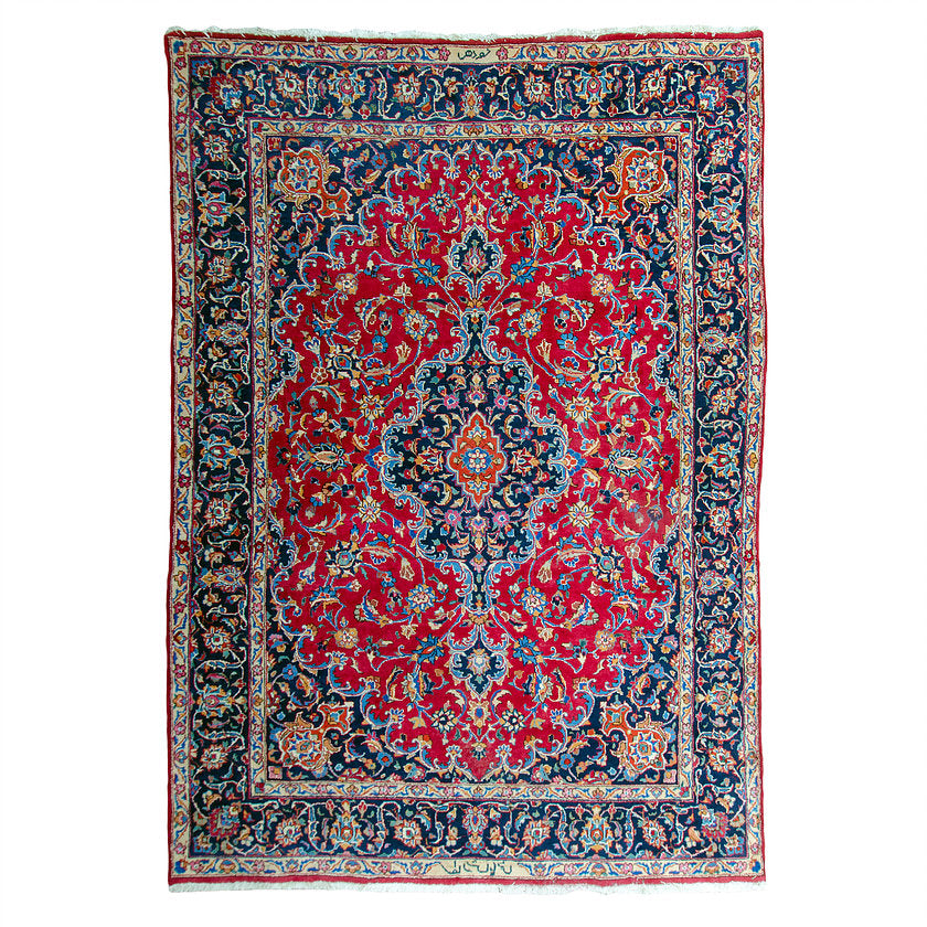 Antique Persian Kashan Rug - 8’ x 11’3"