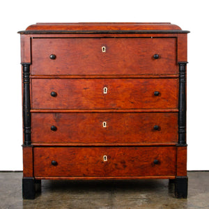 Grain-Painted Biedermeier Style Chest of Drawers c.1840