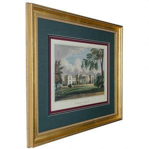 English Country Manor House Prints - A Pair
