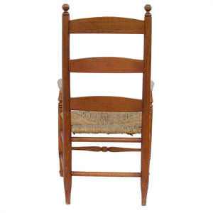 19th Century American Maple Ladder-Back Armchair