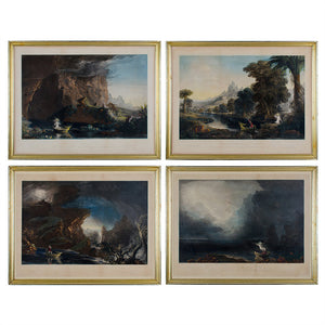 Thomas Cole, The Voyage of Life Framed Etchings - Set of 4