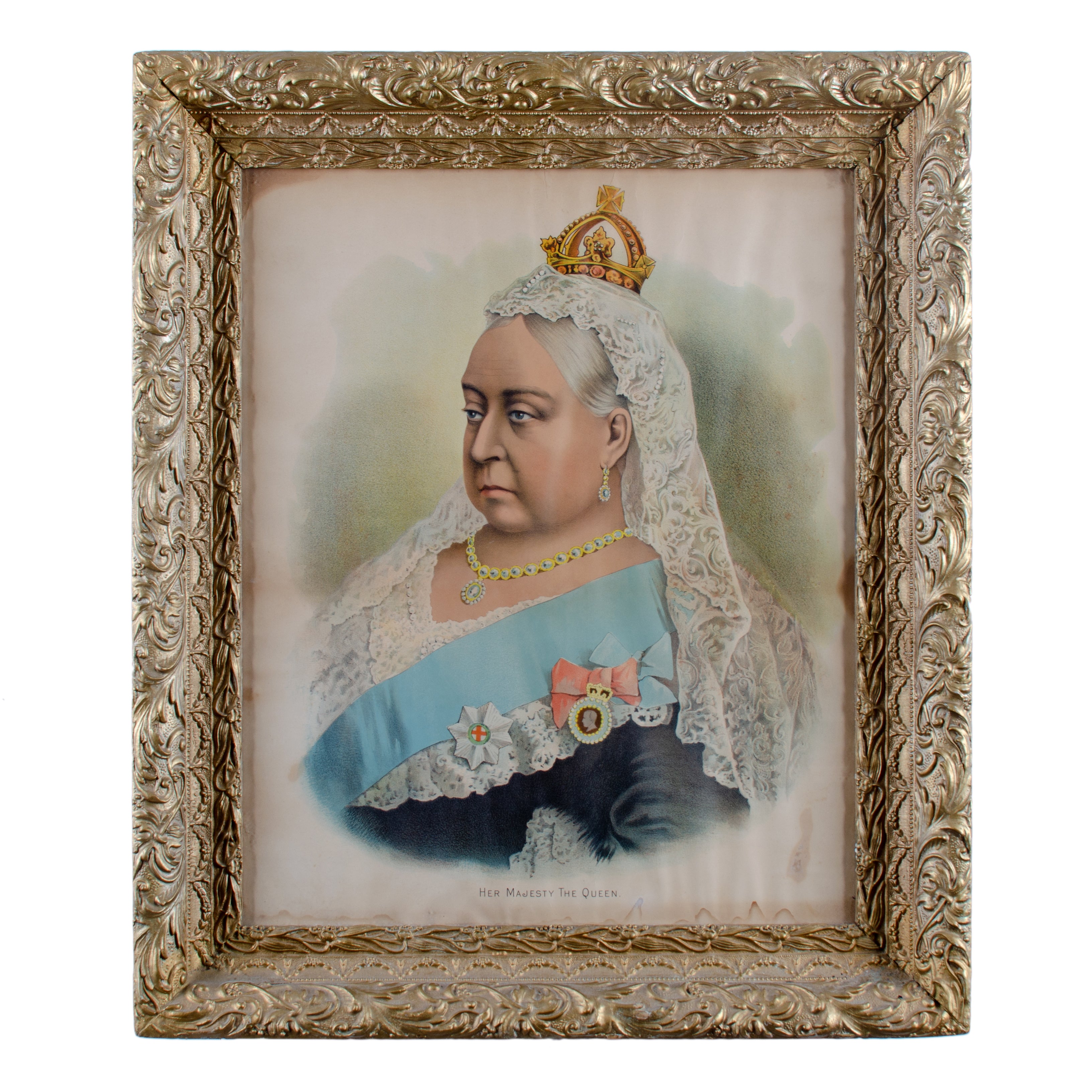 Portrait of Queen Victoria, Framed Lithograph – A.W. Johnston & Co.