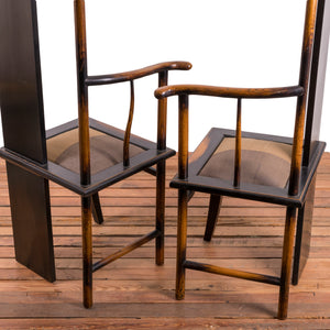 Modern Ming Style Yokeback Chairs - A Pair