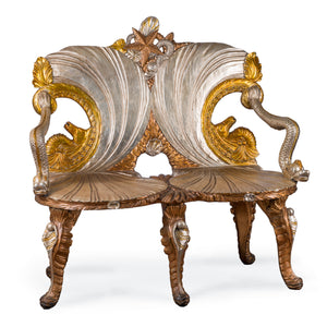 Venetian Style Grotto Settee, 20th Century