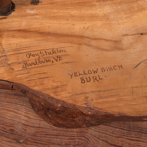 Roy Sheldon Yellow Birch Burl Coffee Table