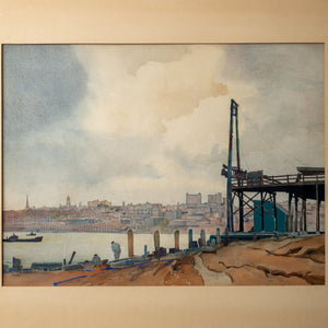 Josiah Thomas Tubby - Portland, Maine Watercolor, C.1930