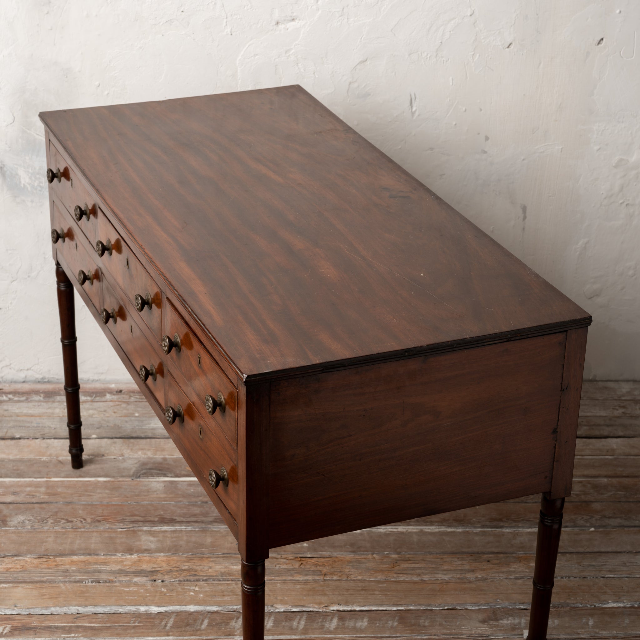 Regency 6-Drawer Side Table