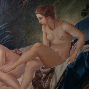 Diana Bathing, after Boucher Oil on Canvas, 19th Century