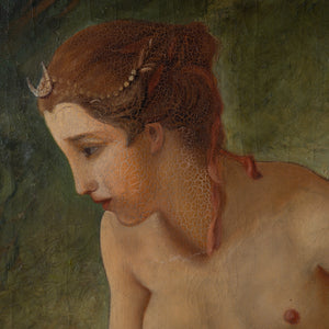 Diana Bathing, after Boucher Oil on Canvas, 19th Century