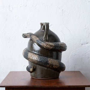 Michael & Melvin Crocker Rattlesnake Jug