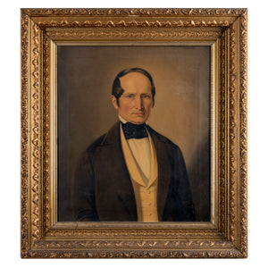 New England Gentleman Portrait Painting, 1854