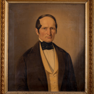 New England Gentleman Portrait Painting, 1854