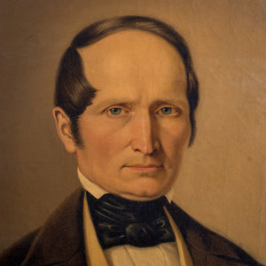 New England Gentleman Portrait Painting, 1854