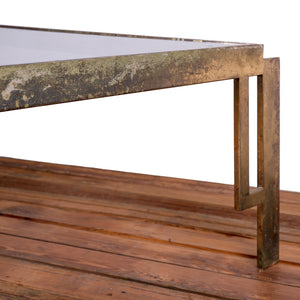 Patinated Brass Cocktail Table, 1970s