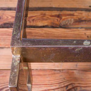 Patinated Brass Cocktail Table, 1970s