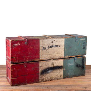 Original Ice Capades Travel Trunks, c.1940s