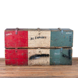 Original Ice Capades Travel Trunks, c.1940s