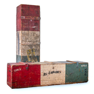 Original Ice Capades Travel Trunks, c.1940s