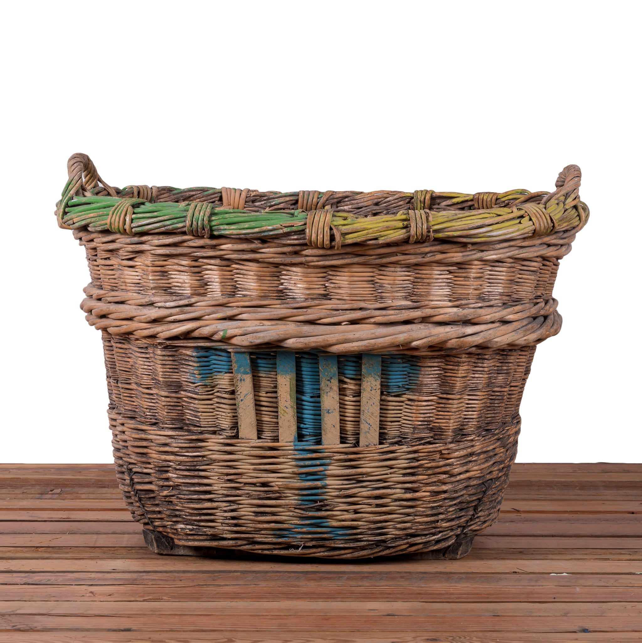 Antique French Champagne Harvest Basket