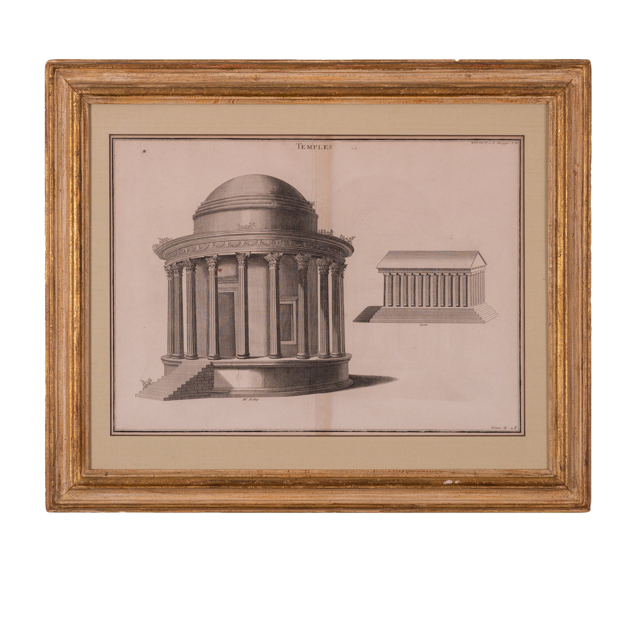 Bernard de Montfaucon - Roman Temple Engravings, Nimes, France