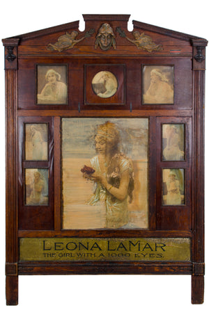 Leona LaMar “The Girl With a 1000 Eyes” Vaudeville Mentalist Lobby Marquee