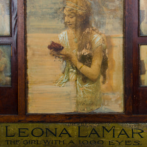 Leona LaMar “The Girl With a 1000 Eyes” Vaudeville Mentalist Lobby Marquee