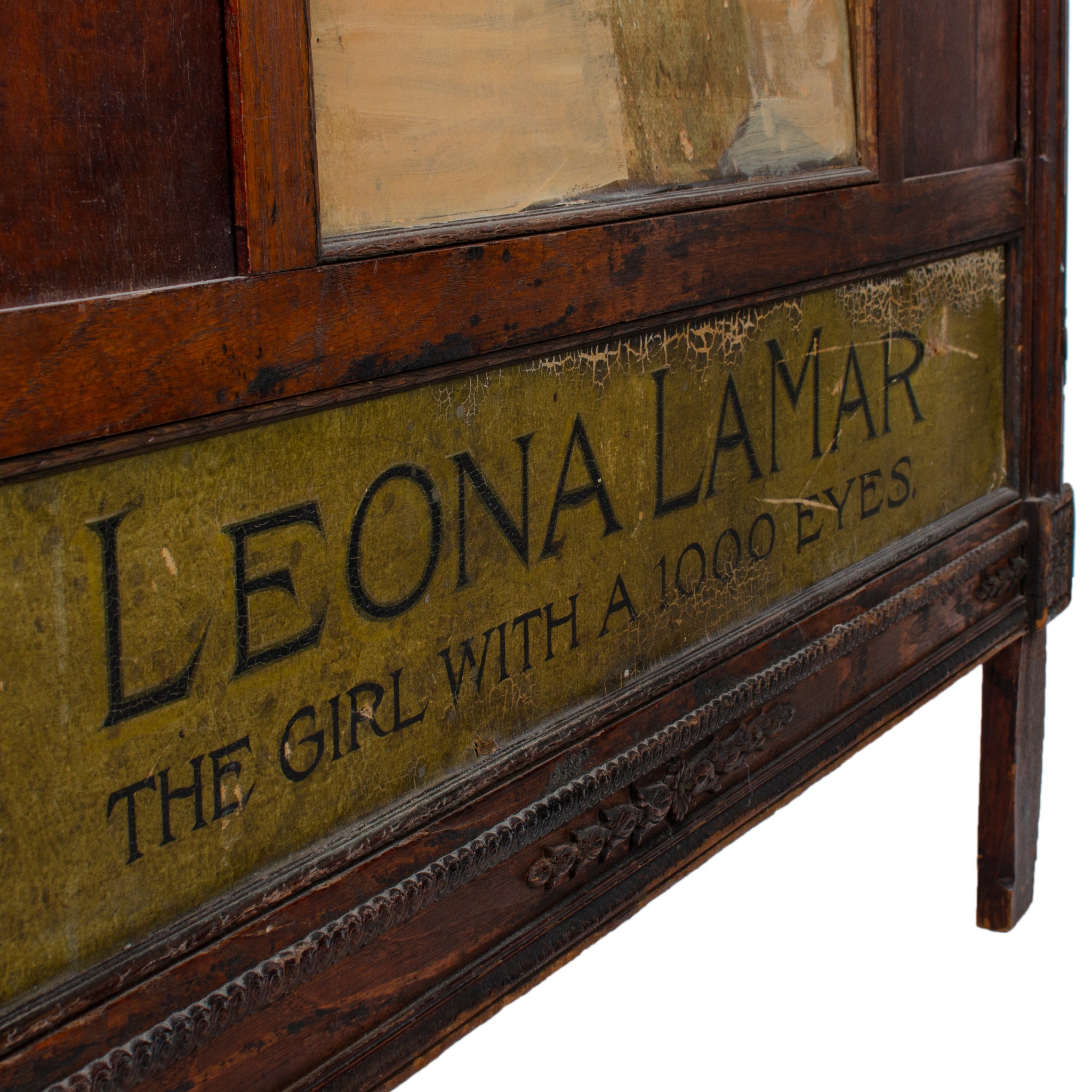 Leona LaMar “The Girl With a 1000 Eyes” Vaudeville Mentalist Lobby Marquee