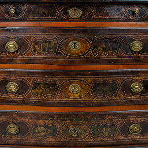 Swiss Baroque Painted Chest of Drawers c.1740