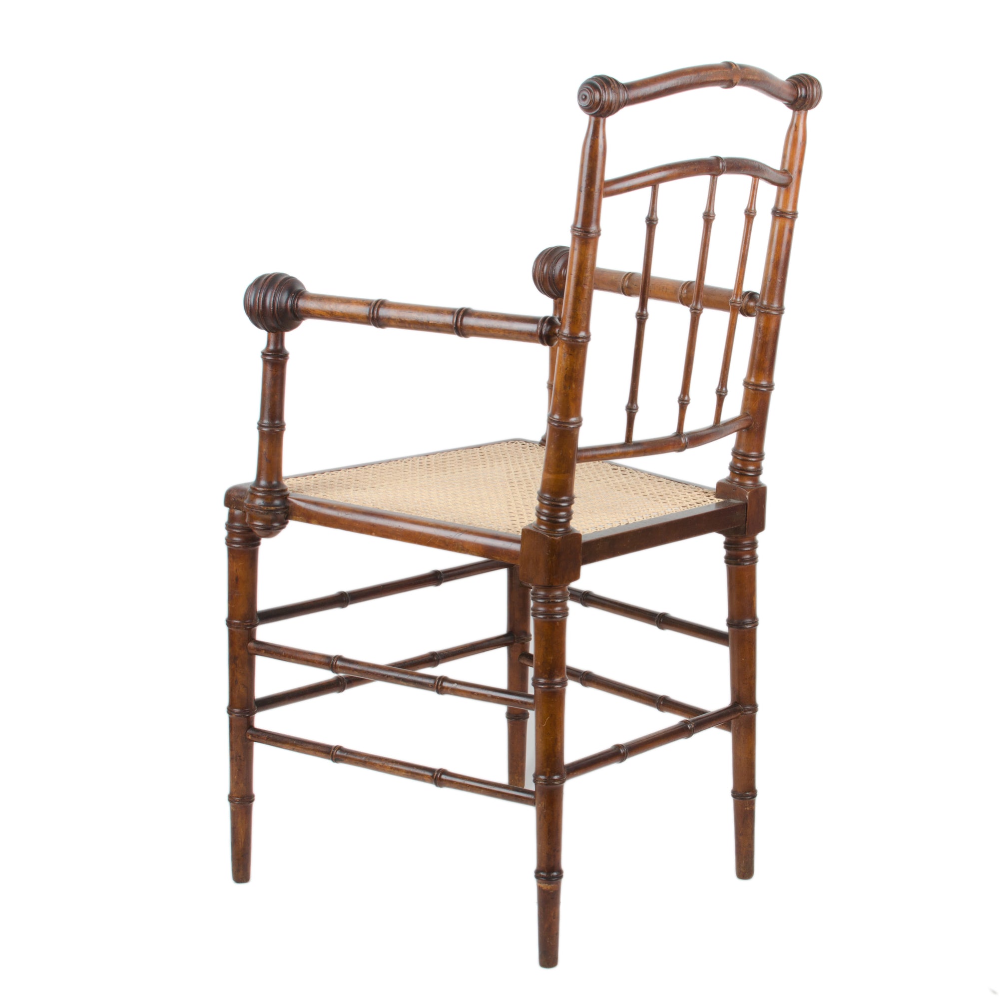 R.J. Horner & Co. Faux-Bamboo Armchair