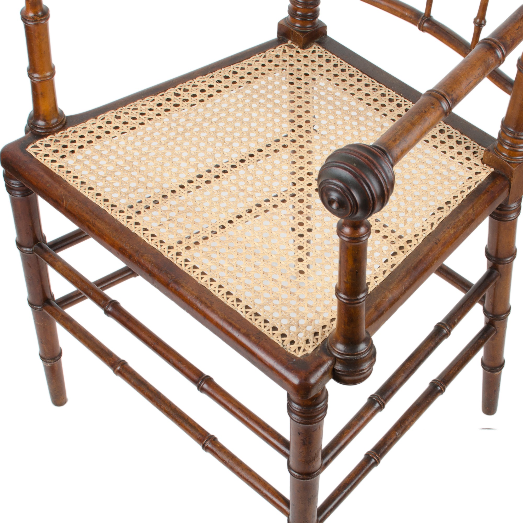 R.J. Horner & Co. Faux-Bamboo Armchair