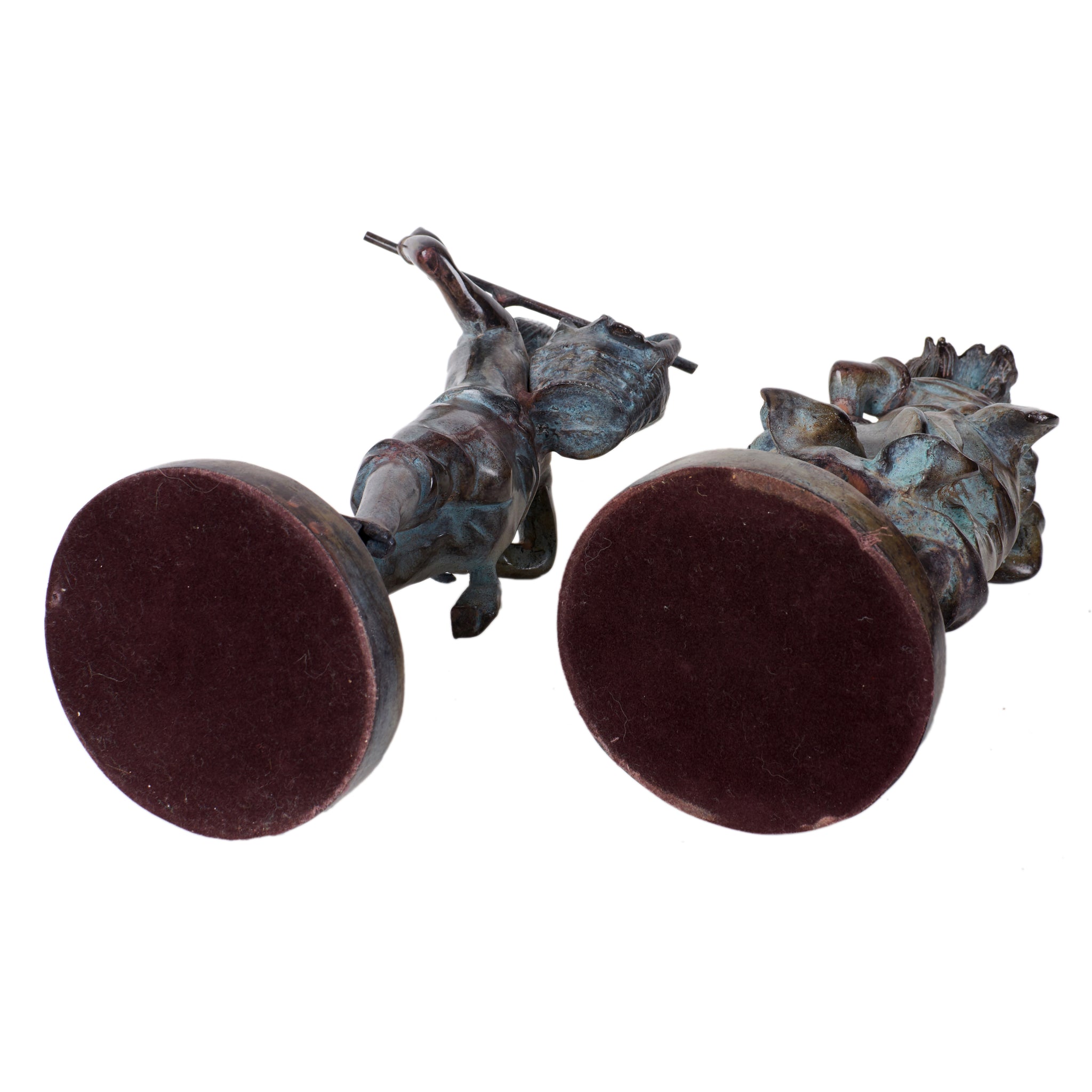 Grape Picker Bronzes - A Pair