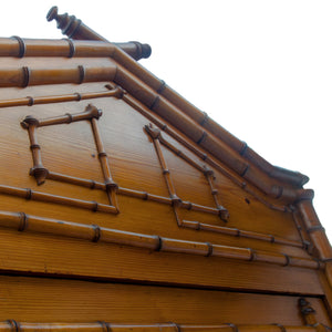 19th Century French Faux Bamboo Armoire