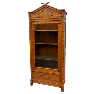 19th Century French Faux Bamboo Armoire